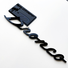 Bronco Wildtrak spatbordbadges achterklepembleem 3D-badge zwart versus grijs
 4
