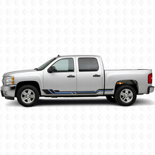 Parallel Accent Deur- en Sierlijst Vinyl Strepen voor Chevrolet Silverado 1500 GMT900 2007-2013_3