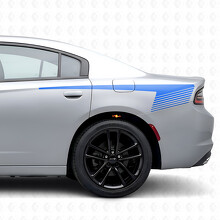 Hockeystijl Strobe Strepen Bedside Vinyl Decal Sticker voor Dodge Charger 2015-2026_2