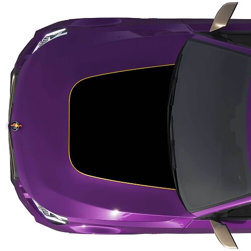 Blackout motorkap omtrek vinyl decal voor BMW M240 G42