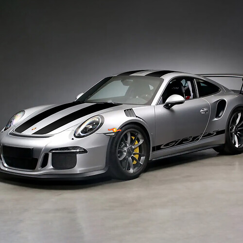 Porsche 911 - 991 Gt3 RS GT3 MR zijstrepenkit stickersticker
