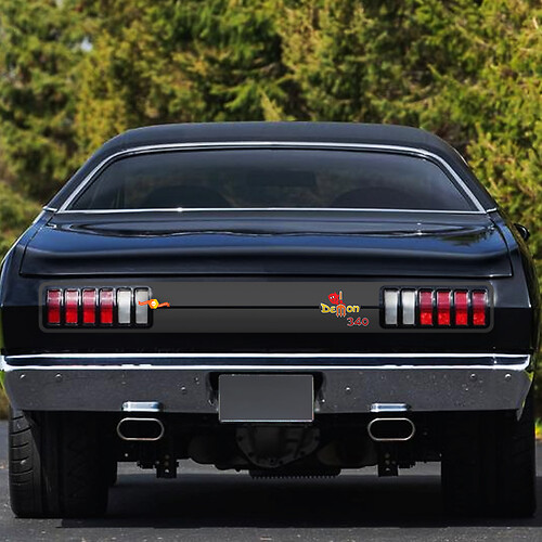 Dodge Demon 340 1971-72 zijspatbordlogo vinyl sticker grafische sticker
