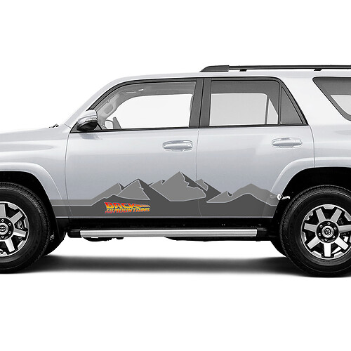 Terug naar de bergen zijdeur Rocker Panel Vinyl Decals Stickers voor Toyota Trucks

