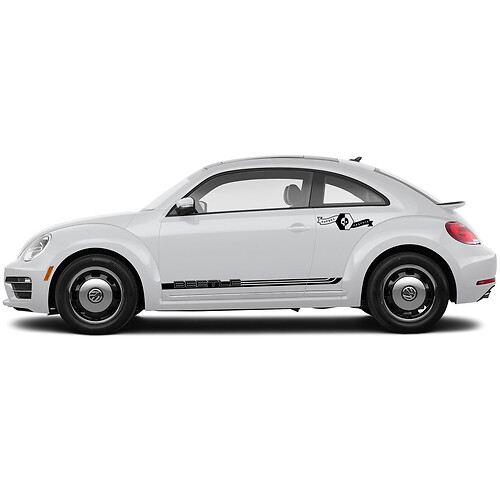 Volkswagen Kever Zijdeuren Rocker Panel Vinyl Strepen Decals Stickers 3
