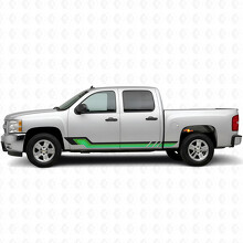 Retro parallelle deur- en dorpel vinylstrepen voor Chevrolet Silverado 1500 GMT900 2007-2013_3