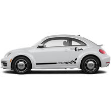 Zijkanten Deuren Rocker Panel Vinyl Strepen Decals Stickers Grafieken Voor Volkswagen Beetle 2