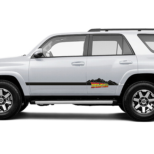 Terug naar de bergen zijdeur Rocker Panel Vinyl Decals Stickers voor Toyota Trucks 3

