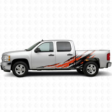 Versleten Splash Deur- & Zijwand Vinyl Strepen voor Chevrolet Silverado 1500 GMT900 2007-2013_2