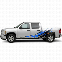 Versleten Splash Deur- & Zijwand Vinyl Strepen voor Chevrolet Silverado 1500 GMT900 2007-2013_3