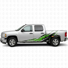 Versleten Splash Deur- & Zijwand Vinyl Strepen voor Chevrolet Silverado 1500 GMT900 2007-2013_4