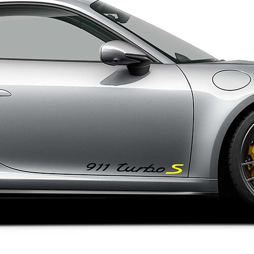 Porsche Stickers Porsche 911 Turbo S Signature Zijsticker 2
