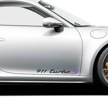 911 Turbo S Zijdeur Vinyl Decal Kit voor Porsche 911_2
