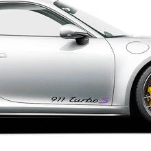 Turbo S Lettering Zijdeur Vinyl Decal Sticker Voor Porsche 911 Turbo S 2