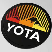 Yota Toyota Heritage Stripes Mountains spatbordembleem
 2