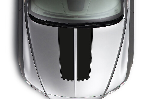 Dual Pair Stripes Racing Race Rally Hot Rod Car Truck Hood Vinyl Sticker Sticker