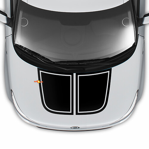 Kap sticker wrap vinyl stickers stickers voor Kia Soul
