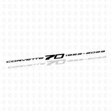 Voorruitstickers voor Chevrolet Corvette C8 Z51 70 jubileum vinylsticker
 2