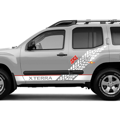 Kant Nissan Xterra bandensporen grafische vinyl stickers stickers
