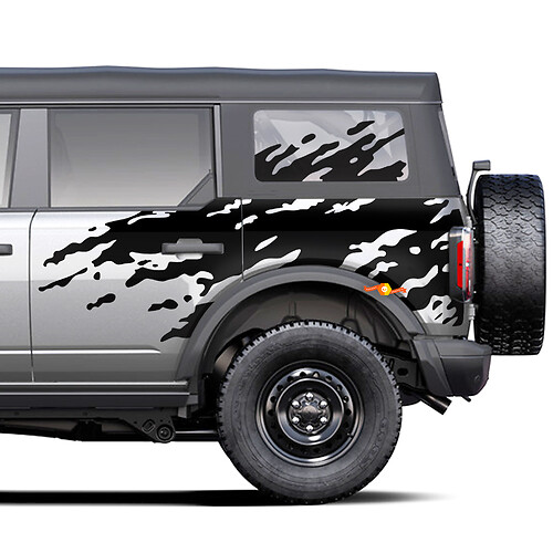 Mud Splash Side Decals Stickers voor Ford Bronco
