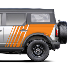 Stroboscoop vervagen grafische zijdestickers stickers voor Ford Bronco
 4