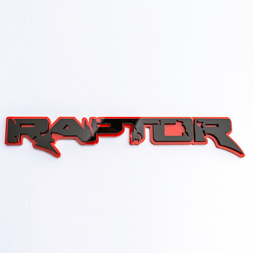 Raptor 3D Badge Spatbord Achterklep Badges Embleem voor Raptor-vrachtwagens
