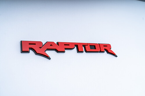 Raptor 3D badge spatbord achterklep badges embleem
 1