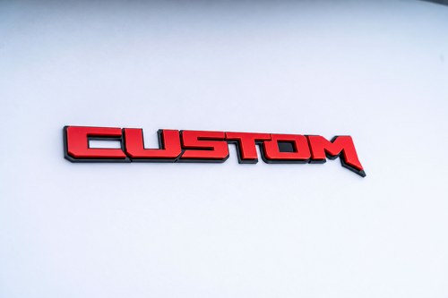 Raptor Style Custom Raised Lettering 3D — Embleem (spatbord, achterklep)