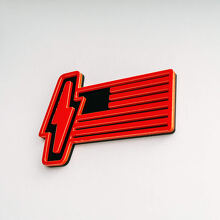 US-vlag 3D-badge - Aangepaste spatbordbadges Embleem 4 voor Musclecar 150 Lightning 2