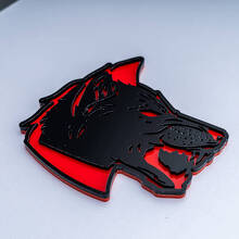 Wolf Head 3D Spatbord Achterklep Badge Embleem_3