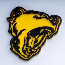 Bear Grizzly 3D Badge Spatbord Achterklep Badges Embleem
 4