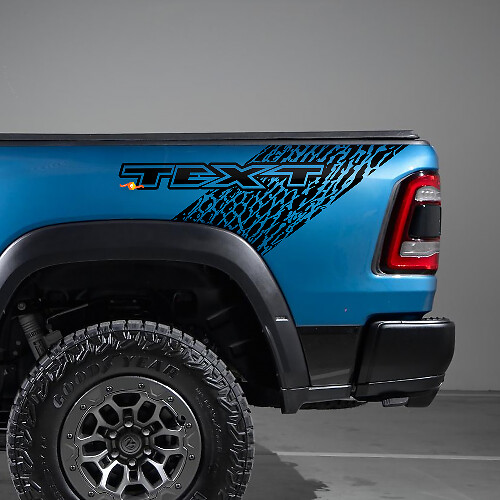 Dinosaurus Huid Stijl Motorkap en Achterzij Vinyl Decal Kit voor Dodge Ram