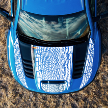 Dinosaurus Huid Stijl Motorkap en Achterzij Vinyl Decal Kit voor Dodge Ram_4