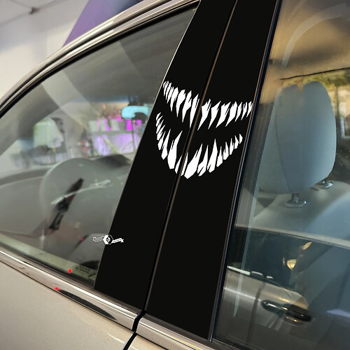 Venom Smile pijler deuren auto sticker vinyl sticker wrap
