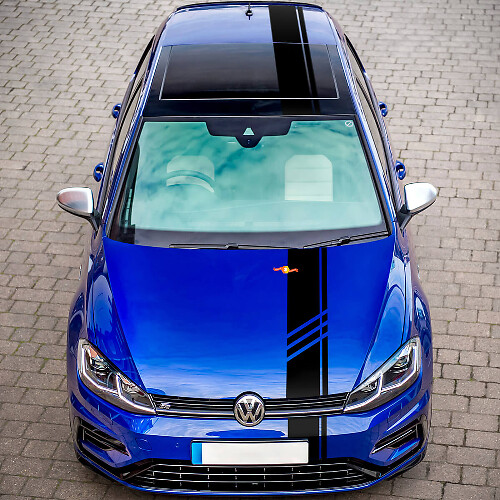 Motorkap sticker sticker rocker paneel vinyl sticker sticker strepen Volkswagen Golf Mk7R Gti
