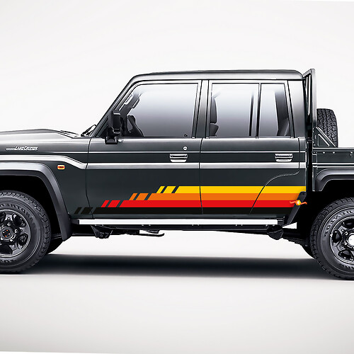 Universele Toyota Retro Side Classic Stripes Decal Kit stickerstickers
