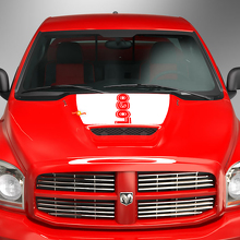 Blackout Custom Logo Motorkap Vinyl Sticker voor Dodge Ram_2