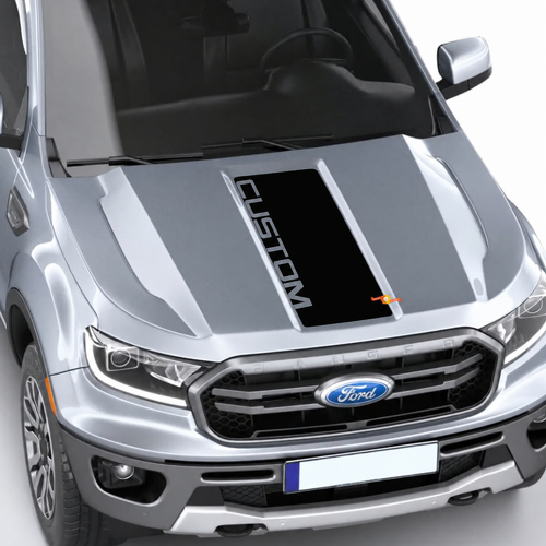 CUSTOM Edge Letter Center Motorkap Paneel Motorkap Vinyl Decal Sticker voor Ford Ranger
