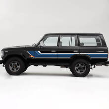 Vintage strepen zij vinyl decal set voor Toyota Land Cruiser 60-serie_2