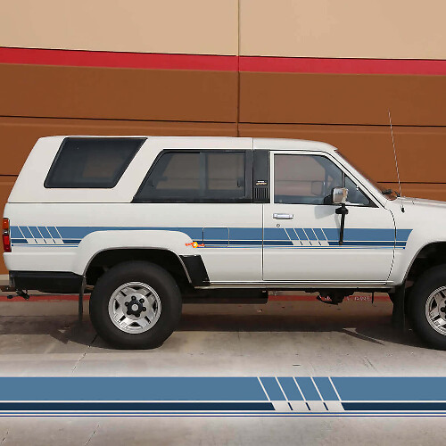 Klassieke Old School Vintage Toyota 4Runner SR5 stationwagon Zijstrepen Vinylstickers Decals
