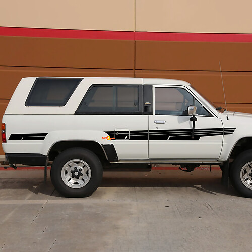 Klassieke Toyota 4Runner SR5 wagen zijstrepen vinyl stickers stickers
