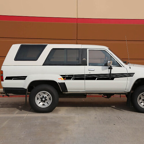 Klassieke Toyota 4Runner SR5 stationwagon Zijstrepen Vinylstickers Decals

