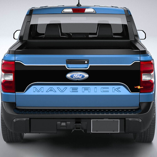 Ford Maverick achterklep Blackout grafische stickers stickers
