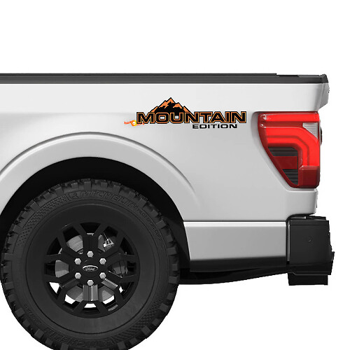 Zijde Bed Mountains Edition Vinyl Stickers Grafisch voor Musclecar truck
