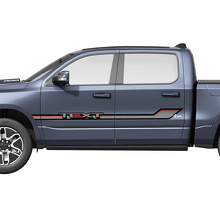 Aangepast Deur Zijstrips Vinyl Stickers Kit voor Dodge Ram 1500 REV_2