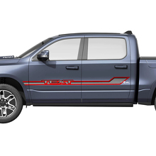 Aangepast Deur Zijstrips Vinyl Stickers Kit voor Dodge Ram 1500 REV_3