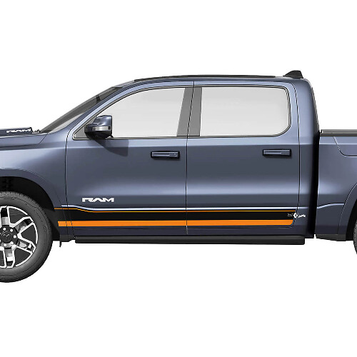 Zijpaneel deuren strepen voor Dodge RAM 1500 REV vinyl stickers stickers graphics
