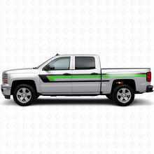 Retro Bovenste Deurlijn en Zijwand Vinyl Strepen voor Chevrolet Silverado 1500 K2XX 2014-2019_3