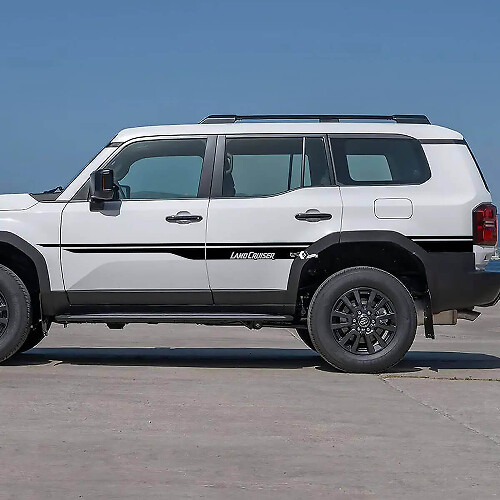 Branding Zijstrepen Vinyl Stickers voor Toyota Land Cruiser 2024