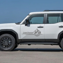 Toyota Land Cruiser natuur scène bergen deuren stickers Vinyl Stickers afbeelding
 3