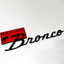Bronco Wildtrak spatbordbadges achterklepembleem 3D-badge zwart versus rood
 4